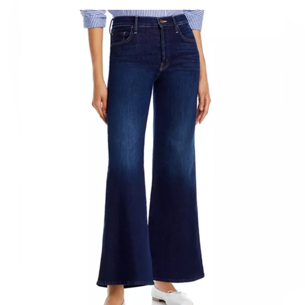 Mother Denim: The Tomcat Roller High Rise Wide Leg Jeans in Off Limits